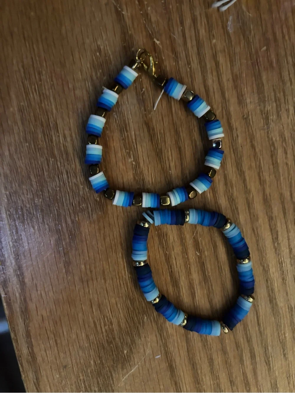 Different types of bracelet in a set of twos or can be just on of themselves